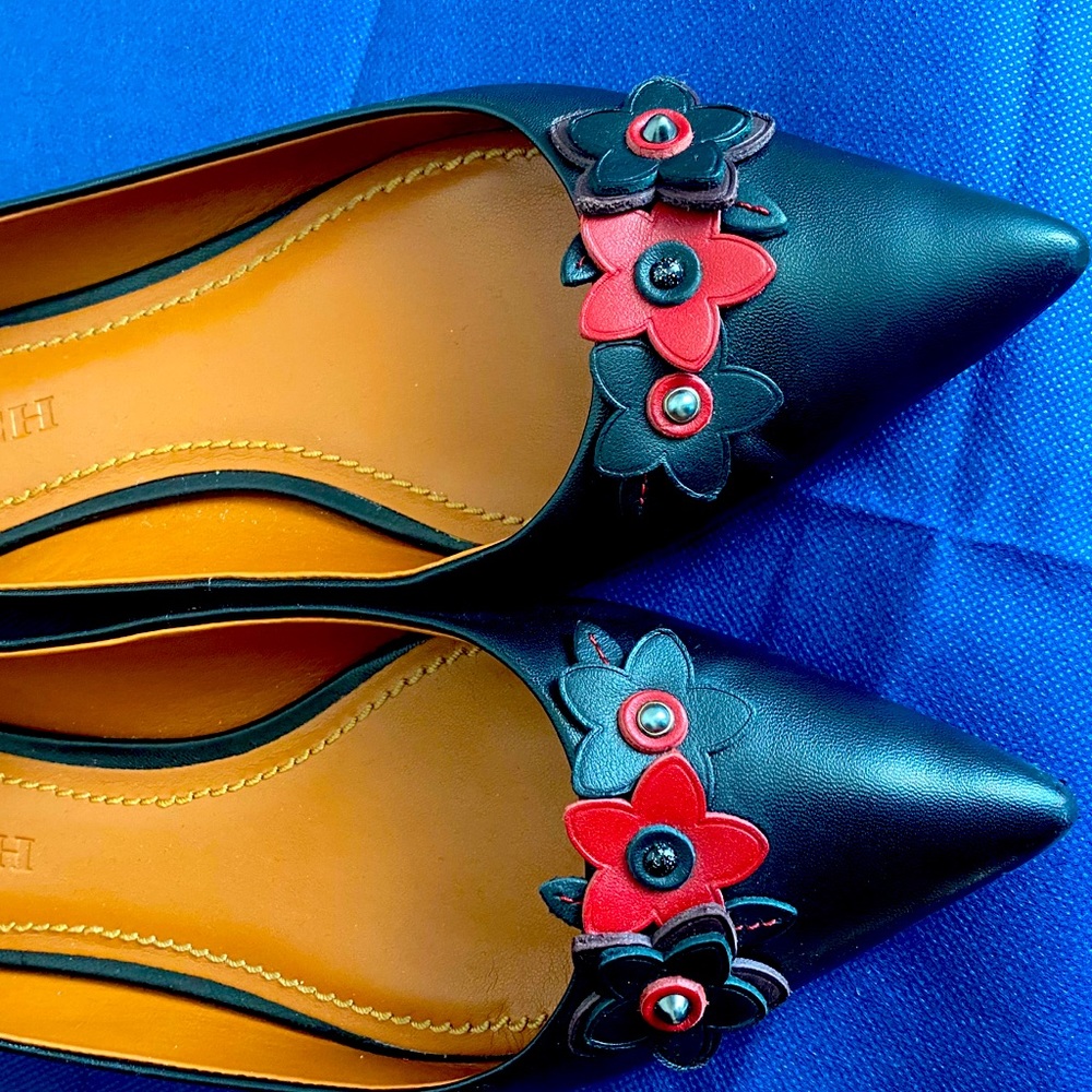 Coach Pointy Toe Flats